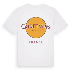 Chamvres cirkel t-shirt – ekologisk bomull t-shirt från Pinshirt