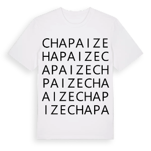 Chapaize ordlek t-shirt – ekologisk bomull t-shirt från Pinshirt