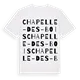 Chapelle-des-Bois ordlek t-shirt