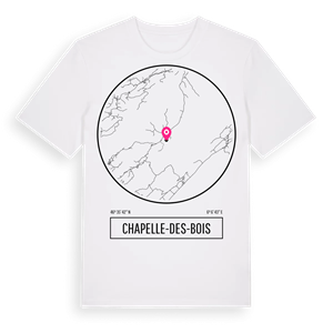 Chapelle-des-Bois t-shirt – ekologisk bomull t-shirt från Pinshirt