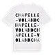 Chapelle-Voland ordlek t-shirt