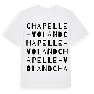 Chapelle-Voland ordlek t-shirt – ekologisk bomull t-shirt från Pinshirt