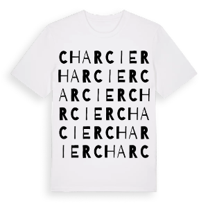 Charcier ordlek t-shirt – ekologisk bomull t-shirt från Pinshirt
