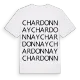 Chardonnay ordlek t-shirt