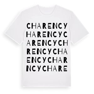 Charency ordlek t-shirt – ekologisk bomull t-shirt från Pinshirt