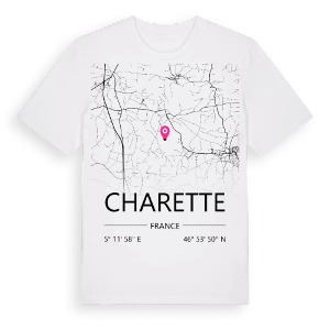 Charette karta t-shirt – ekologisk bomull t-shirt från Pinshirt