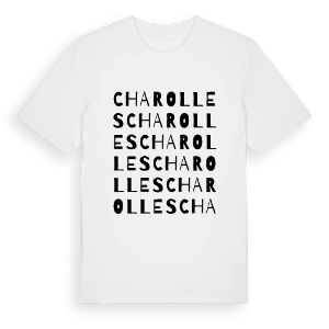 Charolles ordlek t-shirt – ekologisk bomull t-shirt från Pinshirt