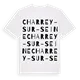 Charrey-sur-Seine ordlek t-shirt