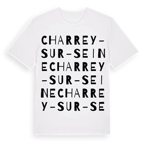 Charrey-sur-Seine ordlek t-shirt – ekologisk bomull t-shirt från Pinshirt
