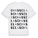 Chasselas ordlek t-shirt