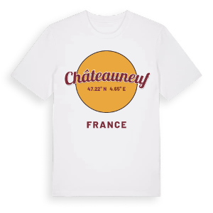 Châteauneuf cirkel t-shirt – ekologisk bomull t-shirt från Pinshirt