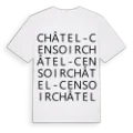 Châtel-Censoir ordlek t-shirt
