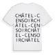 Châtel-Censoir ordlek t-shirt
