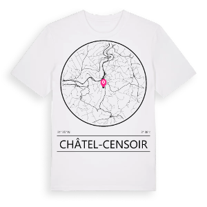 Châtel-Censoir t-shirt – ekologisk bomull t-shirt från Pinshirt