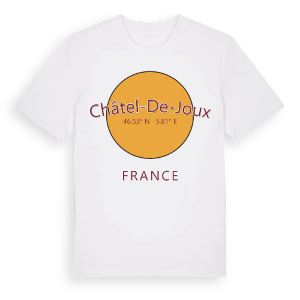 Châtel-de-Joux cirkel t-shirt – ekologisk bomull t-shirt från Pinshirt