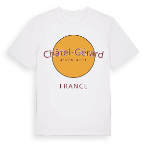 Châtel-Gérard cirkel t-shirt – ekologisk bomull t-shirt från Pinshirt