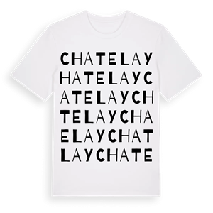 Chatelay ordlek t-shirt – ekologisk bomull t-shirt från Pinshirt