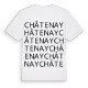 Châtenay ordlek t-shirt