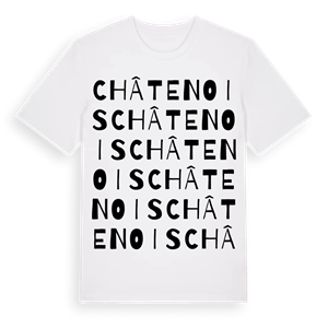 Châtenois ordlek t-shirt – ekologisk bomull t-shirt från Pinshirt
