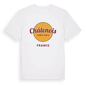 Châtenois cirkel t-shirt – ekologisk bomull t-shirt från Pinshirt