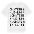 Châtenoy-le-Royal ordlek t-shirt