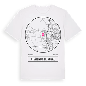Châtenoy-le-Royal t-shirt – ekologisk bomull t-shirt från Pinshirt