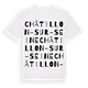 Châtillon-sur-Seine ordlek t-shirt