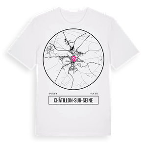 Châtillon-sur-Seine t-shirt – ekologisk bomull t-shirt från Pinshirt