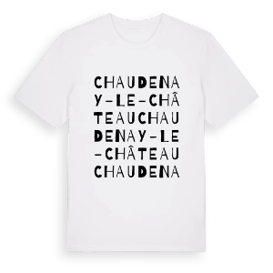 Chaudenay-le-Château ordlek t-shirt – ekologisk bomull t-shirt från Pinshirt
