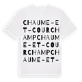 Chaume-et-Courchamp ordlek t-shirt