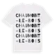 Chaumont-le-Bois ordlek t-shirt