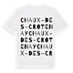 Chaux-des-Crotenay ordlek t-shirt