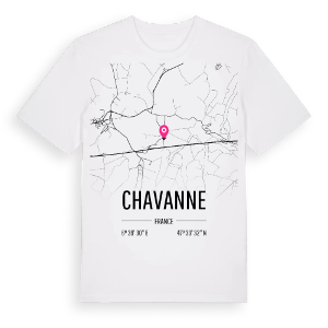 Chavanne karta t-shirt – ekologisk bomull t-shirt från Pinshirt