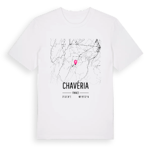 Chavéria karta t-shirt – ekologisk bomull t-shirt från Pinshirt