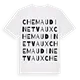 Chemaudin et Vaux ordlek t-shirt