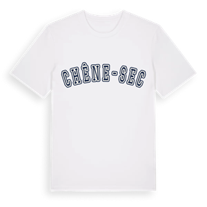 Chêne-Sec college t-shirt – ekologisk bomull t-shirt från Pinshirt