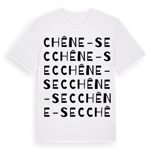 Chêne-Sec ordlek t-shirt – ekologisk bomull t-shirt från Pinshirt