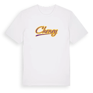 Cheney baseball t-shirt – ekologisk bomull t-shirt från Pinshirt