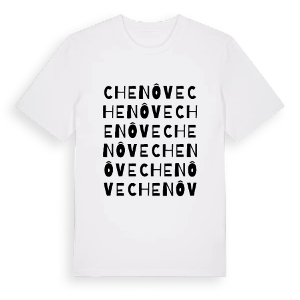 Chenôve ordlek t-shirt – ekologisk bomull t-shirt från Pinshirt