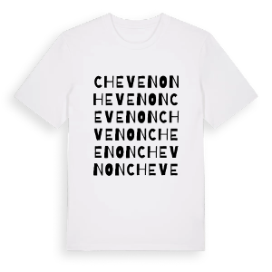 Chevenon ordlek t-shirt – ekologisk bomull t-shirt från Pinshirt