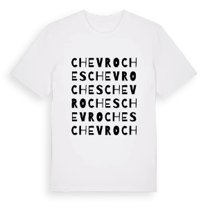 Chevroches ordlek t-shirt – ekologisk bomull t-shirt från Pinshirt