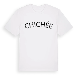 Chichée böjd t-shirt – ekologisk bomull t-shirt från Pinshirt