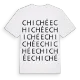 Chichée ordlek t-shirt