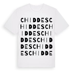 Chiddes ordlek t-shirt – ekologisk bomull t-shirt från Pinshirt