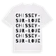 Chissey-sur-Loue ordlek t-shirt