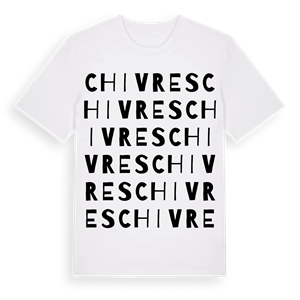 Chivres ordlek t-shirt – ekologisk bomull t-shirt från Pinshirt