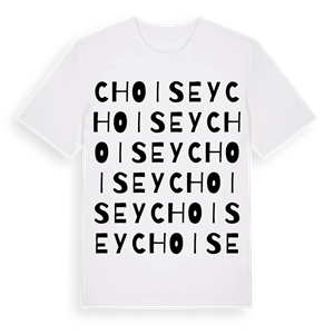 Choisey ordlek t-shirt – ekologisk bomull t-shirt från Pinshirt