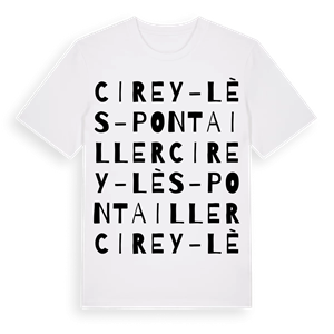 Cirey-lès-Pontailler ordlek t-shirt – ekologisk bomull t-shirt från Pinshirt