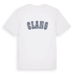 Clans college t-shirt – ekologisk bomull t-shirt från Pinshirt