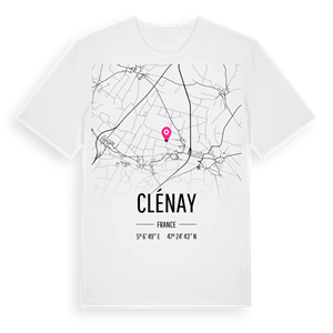 Clénay karta t-shirt – ekologisk bomull t-shirt från Pinshirt